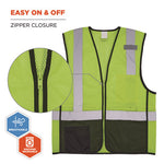 Load image into Gallery viewer, Glowear 8210z Hi-vis Class 2 Mesh Vest, 2x-large To 3x-large, Lime, Ships In 1-3 Business Days
