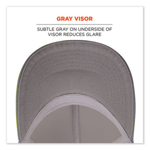 Glowear 8933 Reflective Snapback Hat, Cotton/polyester, Ergodyne Logo, One Size, Hi-vis Lime, Ships In 1-3 Business Days
