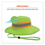 Load image into Gallery viewer, Glowear 8935 Hi-vis Ranger Sun Hat, Polyester, 2x-large/3x-large, Lime, Ships In 1-3 Business Days
