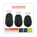 Load image into Gallery viewer, Skullerz 8955 Lightweight Bump Cap Hat, Long Brim, Black, Ships In 1-3 Business Days

