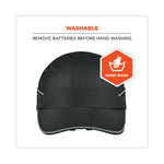 Load image into Gallery viewer, Skullerz 8965 Lightweight Bump Cap Hat With Led Lighting, Long Brim, Black, Ships In 1-3 Business Days
