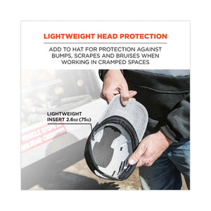 Skullerz 8945 Universal Bump Cap Insert, Gray, Ships In 1-3 Business Days