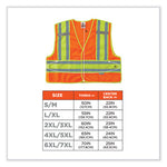 Load image into Gallery viewer, Glowear 8245psv Class 2 Public Safety Vest, Polyester, 4x-large/5x-large, Orange, Ships In 1-3 Business Days
