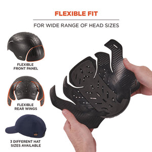 Skullerz 8947 Lightweight Baseball Hat And Bump Cap Insert, X-small/small, Navy, Ships In 1-3 Business Days