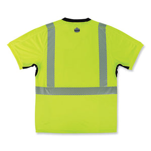 Glowear 8283bk Class 2 Lightweight Performance Hi-vis T-shirt, Polyester, Small, Lime, Ships In 1-3 Business Days