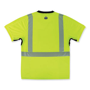 Glowear 8283bk Class 2 Lightweight Performance Hi-vis T-shirt, Polyester, 2x-large, Lime, Ships In 1-3 Business Days