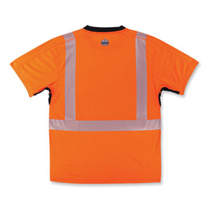 Glowear 8283bk Class 2 Lightweight Performance Hi-vis T-shirt, Polyester, 3x-large, Orange, Ships In 1-3 Business Days