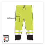 Load image into Gallery viewer, Glowear 8910bk Class E Hi-vis Pants With Black Bottom, Polyester, Large/x-large, Lime, Ships In 1-3 Business Days
