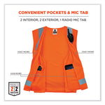 Load image into Gallery viewer, Glowear 8249z Class 2 Economy Surveyors Zipper Vest, Polyester, 4x-large/5x-large, Orange, Ships In 1-3 Business Days
