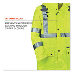 Load image into Gallery viewer, Glowear 8365 Class 3 Hi-vis Rain Jacket, Polyester, 2x-large, Lime, Ships In 1-3 Business Days
