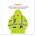 Load image into Gallery viewer, Glowear 8366 Class 3 Lightweight Hi-vis Rain Jacket, Polyester, 5x-large, Lime, Ships In 1-3 Business Days
