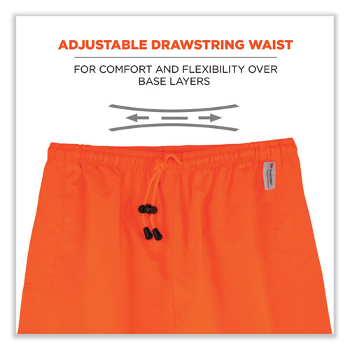 Glowear 8915 Class E Hi-vis Rain Pants, 3x-large, Orange, Ships In 1-3 Business Days