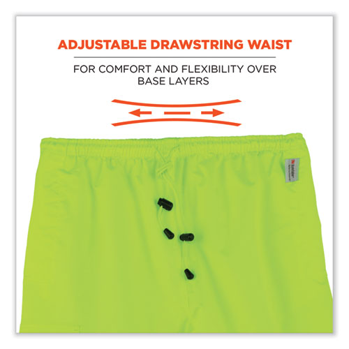 Glowear 8915 Class E Hi-vis Rain Pants, Small, Lime, Ships In 1-3 Business Days