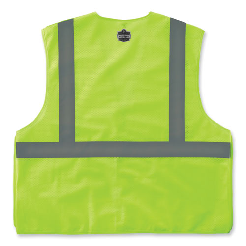 Glowear 8215ba-s Single Size Class 2 Economy Breakaway Mesh Vest, Polyester, Small, Lime, Ships In 1-3 Business Days