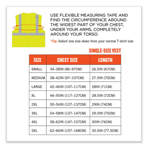 Glowear 8215ba-s Single Size Class 2 Economy Breakaway Mesh Vest, Polyester, Small, Lime, Ships In 1-3 Business Days