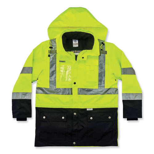 Glowear 8388 Class 3/2 Hi-vis Thermal Jacket Kit, Large, Lime, Ships In 1-3 Business Days