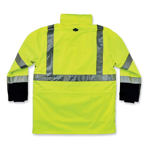 Glowear 8388 Class 3/2 Hi-vis Thermal Jacket Kit, X-large, Lime, Ships In 1-3 Business Days