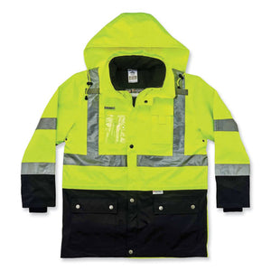 Glowear 8388 Class 3/2 Hi-vis Thermal Jacket Kit, X-large, Lime, Ships In 1-3 Business Days