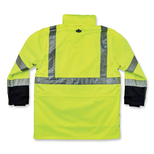Glowear 8388 Class 3/2 Hi-vis Thermal Jacket Kit, 5x-large, Lime, Ships In 1-3 Business Days