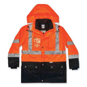Glowear 8388 Class 3/2 Hi-vis Thermal Jacket Kit, 5x-large, Orange, Ships In 1-3 Business Days
