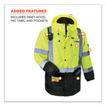 Load image into Gallery viewer, Glowear 8384 Class 3 Hi-vis Quilted Thermal Parka, Large, Lime, Ships In 1-3 Business Days

