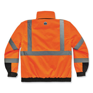 Glowear 8381 Class 3 Hi-vis 4-in-1 Quilted Bomber Jacket, Orange, Small, Ships In 1-3 Business Days