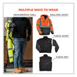 Load image into Gallery viewer, Glowear 8381 Class 3 Hi-vis 4-in-1 Quilted Bomber Jacket, Orange, Medium, Ships In 1-3 Business Days
