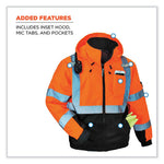 Load image into Gallery viewer, Glowear 8377 Class 3 Hi-vis Quilted Bomber Jacket, Orange, Small, Ships In 1-3 Business Days
