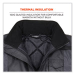 Load image into Gallery viewer, Glowear 8377ev Non-certified Hi-vis Quilted Bomber Jacket, Black, Medium, Ships In 1-3 Business Days
