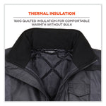 Load image into Gallery viewer, Glowear 8377ev Non-certified Hi-vis Quilted Bomber Jacket, Black, Large, Ships In 1-3 Business Days
