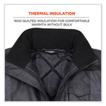 Load image into Gallery viewer, Glowear 8377ev Non-certified Hi-vis Quilted Bomber Jacket, Black, X-large, Ships In 1-3 Business Days

