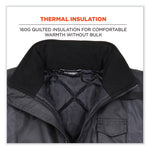 Load image into Gallery viewer, Glowear 8377ev Non-certified Hi-vis Quilted Bomber Jacket, Black, 2x-large, Ships In 1-3 Business Days
