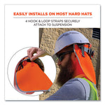 Load image into Gallery viewer, Glowear 8006 Hi-vis Hard Hat Neck Shade, 12.25 X 10.5, Orange, Ships In 1-3 Business Days
