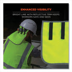 Load image into Gallery viewer, Glowear 8006 Hi-vis Hard Hat Neck Shade, 12.25 X 10.5, Lime, Ships In 1-3 Business Days
