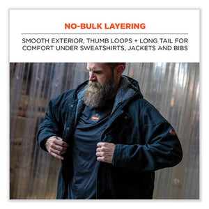 N-ferno 6435 Midweight Long Sleeve Base Layer Shirt, 3x-large, Black, Ships In 1-3 Business Days