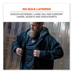 N-ferno 6436 Long Sleeve Lightweight Base Layer Shirt, 3x-large, Black, Ships In 1-3 Business Days