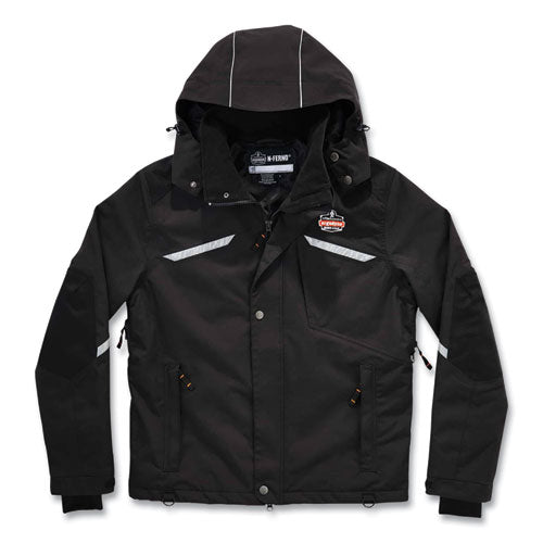 N-ferno 6466 Thermal Jacket With 500d Nylon Shell, 4x-large, Black, Ships In 1-3 Business Days