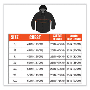 N-ferno 6468 Duck Canvas Work Jacket, 3x-large, Black, Ships In 1-3 Business Days