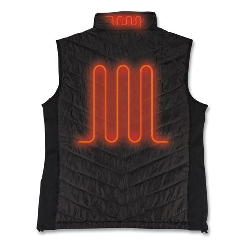 N-ferno 6495 Rechargeable Heated Vest With Batter Power Bank, Fleece/polyester, Small, Black, Ships In 1-3 Business Days
