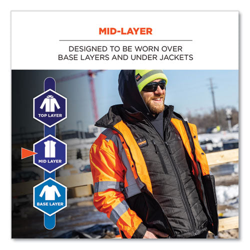 N-ferno 6495 Rechargeable Heated Vest With Batter Power Bank, Fleece/polyester, Small, Black, Ships In 1-3 Business Days