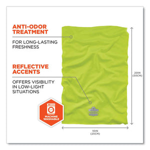 Chill-its 6487 Cooling Performance Knit Multi-band, Polyester/spandex, One Size, Hi-vis Lime, Ships In 1-3 Business Days