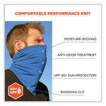 Load image into Gallery viewer, Chill-its 6482 Cooling Neck Gaiter Bandana Pocket Kit, Polyester/spandex, Small/medium, Blue, Ships In 1-3 Business Days
