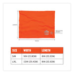 Load image into Gallery viewer, Chill-its 6489 2-layer Cooling Performance Knit Multi-band, Polyester/spandex, L/xl, Hivis Orange, Ships In 1-3 Business Days
