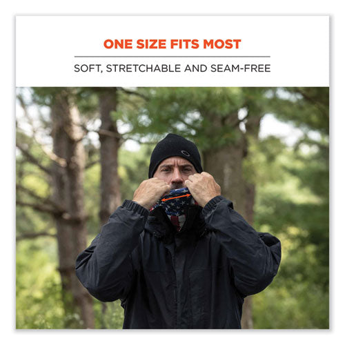 N-ferno 6491 Reversible Thermal Fleece + Poly Multi-band, One Size Fits Most, American Flag, Ships In 1-3 Business Days