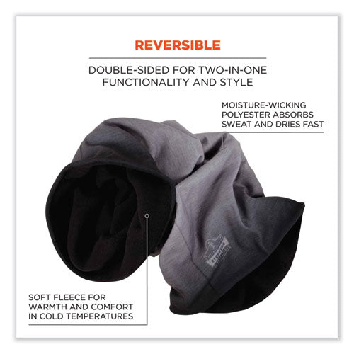 N-ferno 6491 Reversible Thermal Fleece + Poly Multi-band, One Size Fits Most, Light Gray Fade, Ships In 1-3 Business Days