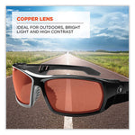 Load image into Gallery viewer, Skullerz Odin Safety Glasses, Black Nylon Impact Frame, Copper Polycarbonate Lens, Ships In 1-3 Business Days
