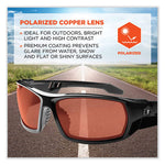 Load image into Gallery viewer, Skullerz Odin Safety Glasses, Black Nylon Impact Frame, Polarized Copper Polycarbonate Lens, Ships In 1-3 Business Days
