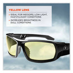 Load image into Gallery viewer, Skullerz Odin Safety Glasses, Black Nylon Impact Frame, Yellow Polycarbonate Lens, Ships In 1-3 Business Days
