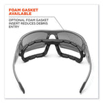 Load image into Gallery viewer, Skullerz Odin Safety Glasses, Matte Gray Nylon Impact Frame, Clear Polycarbonate Lens, Ships In 1-3 Business Days
