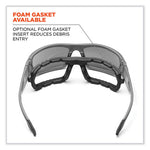 Load image into Gallery viewer, Skullerz Odin Safety Glasses, Matte Black Nylon Impact Frame, Anti-fog Clear Polycarbonate Lens, Ships In 1-3 Business Days
